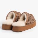 Ladies Mabel Sheepskin Platform Mule Slipper Chestnut Animal Extra Image 5 Preview